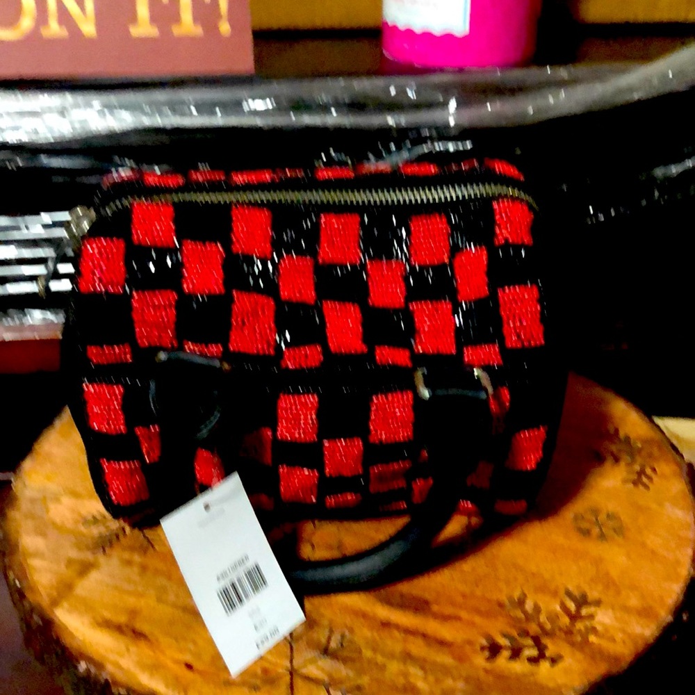 NWT TOP SHOP Beaded mini bowling crossbody bag